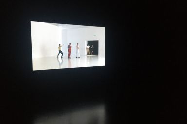 Dark Red – Kolumba, 2021, Video, with sound, 56 Min., Installation view »The subtle interplay between the I and the me«